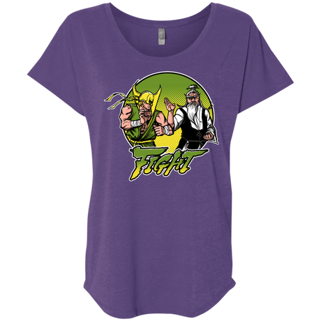 T-Shirts Purple Rush / X-Small Fight Triblend Dolman Sleeve