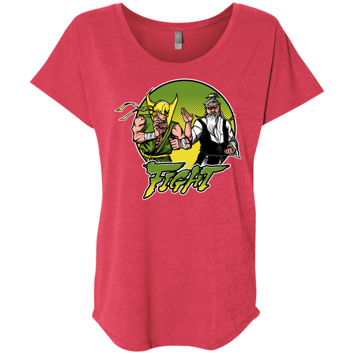 T-Shirts Vintage Red / X-Small Fight Triblend Dolman Sleeve