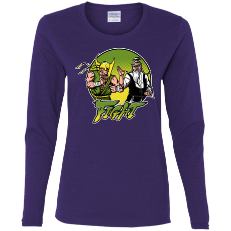 T-Shirts Purple / S Fight Women's Long Sleeve T-Shirt