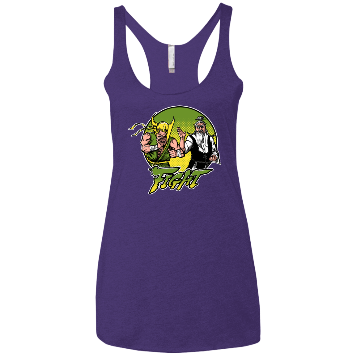T-Shirts Purple Rush / X-Small Fight Women's Triblend Racerback Tank