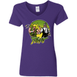 T-Shirts Purple / S Fight Women's V-Neck T-Shirt