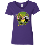 T-Shirts Purple / S Fight Women's V-Neck T-Shirt