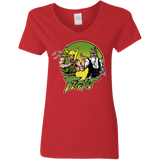 T-Shirts Red / S Fight Women's V-Neck T-Shirt