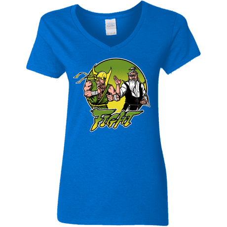 T-Shirts Royal / S Fight Women's V-Neck T-Shirt