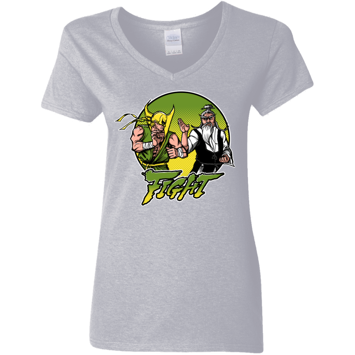 T-Shirts Sport Grey / S Fight Women's V-Neck T-Shirt