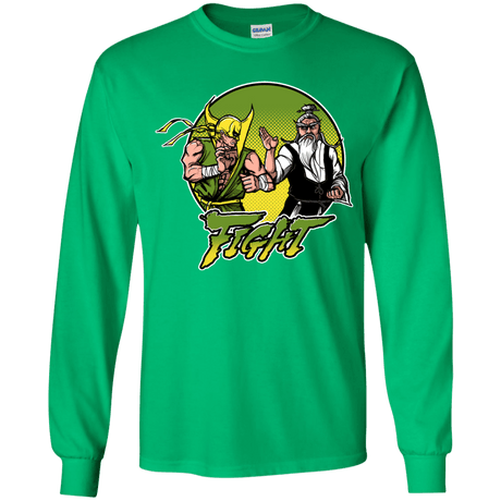 T-Shirts Irish Green / YS Fight Youth Long Sleeve T-Shirt