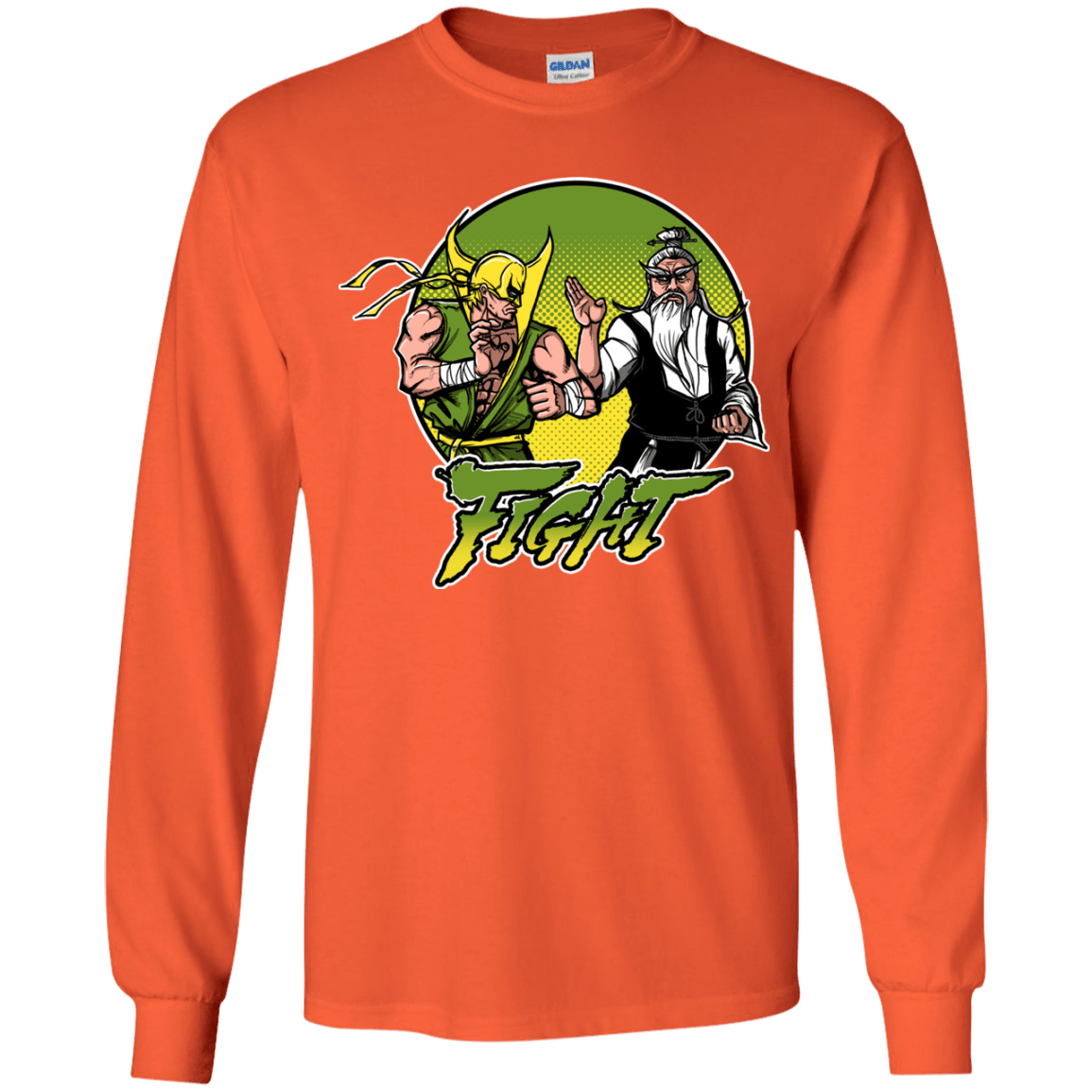 T-Shirts Orange / YS Fight Youth Long Sleeve T-Shirt