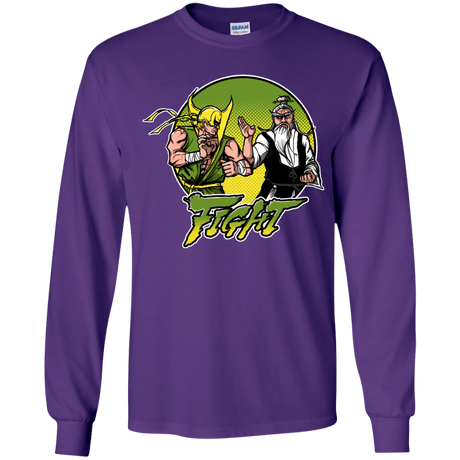 T-Shirts Purple / YS Fight Youth Long Sleeve T-Shirt