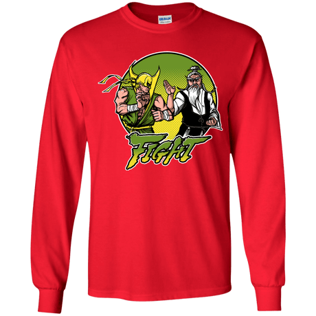 T-Shirts Red / YS Fight Youth Long Sleeve T-Shirt