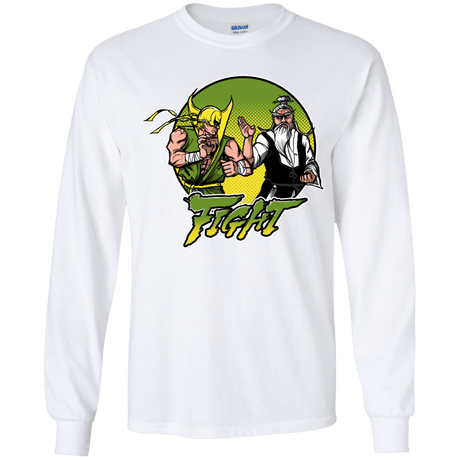 T-Shirts White / YS Fight Youth Long Sleeve T-Shirt