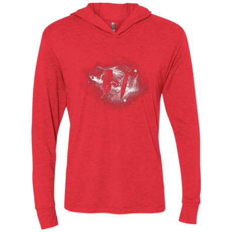 T-Shirts Vintage Red / X-Small Fighter 2 Triblend Long Sleeve Hoodie Tee