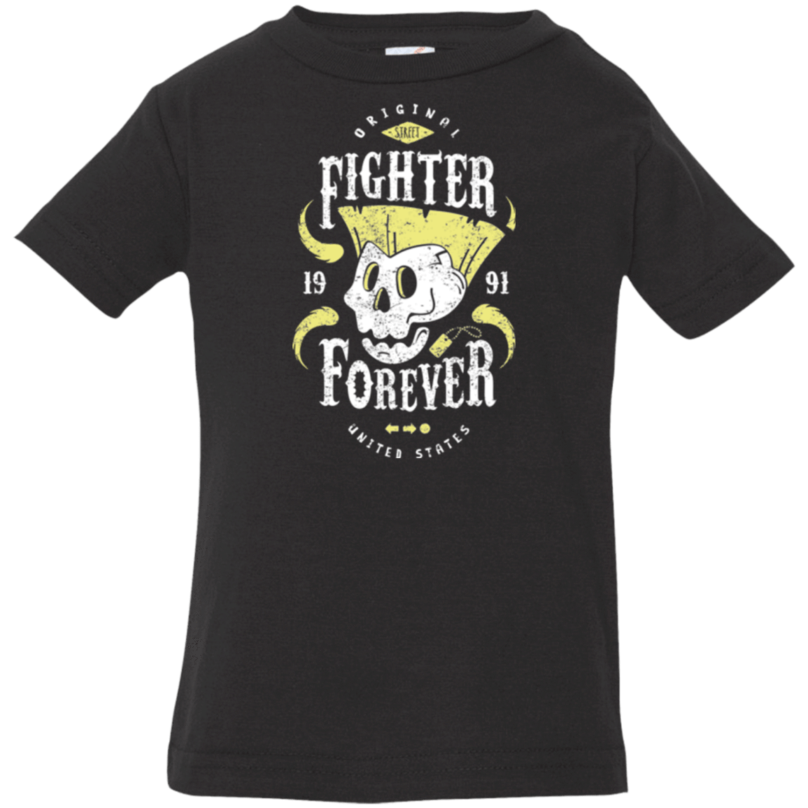 T-Shirts Black / 6 Months Fighter Forever Guile Infant Premium T-Shirt