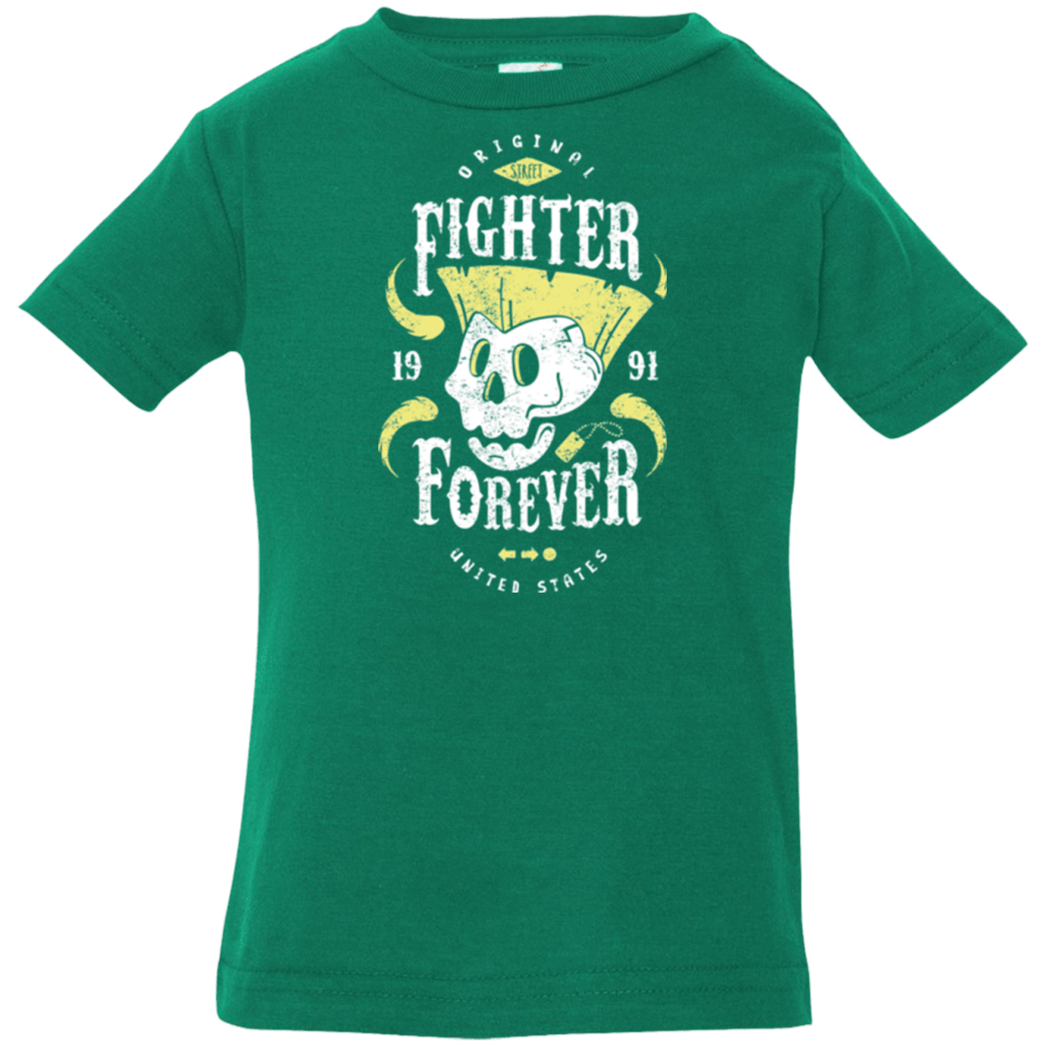 T-Shirts Kelly / 6 Months Fighter Forever Guile Infant Premium T-Shirt