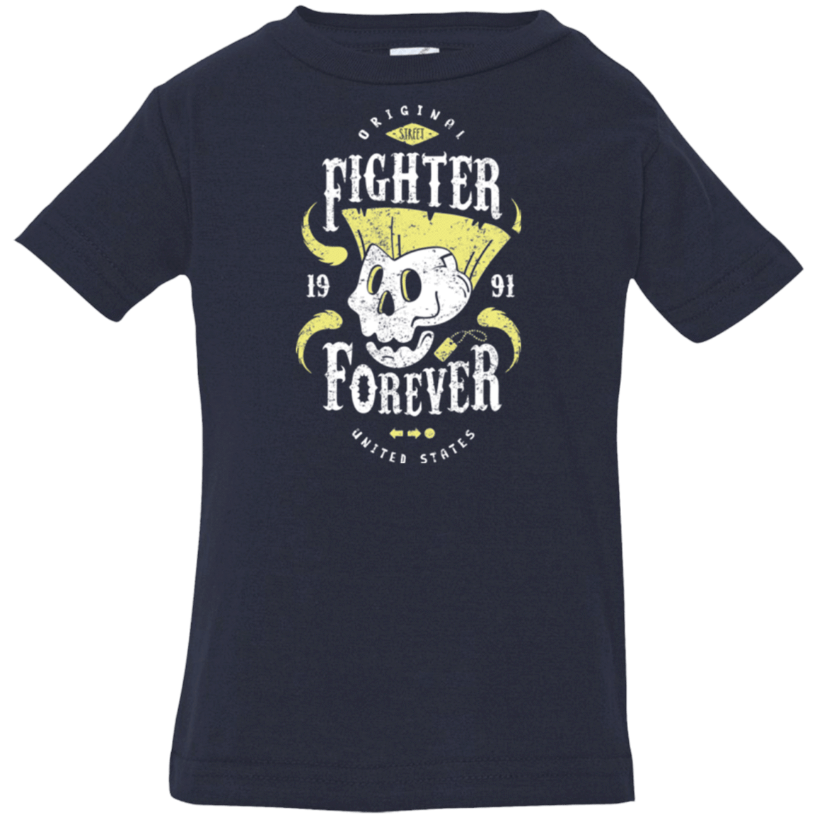 T-Shirts Navy / 6 Months Fighter Forever Guile Infant Premium T-Shirt