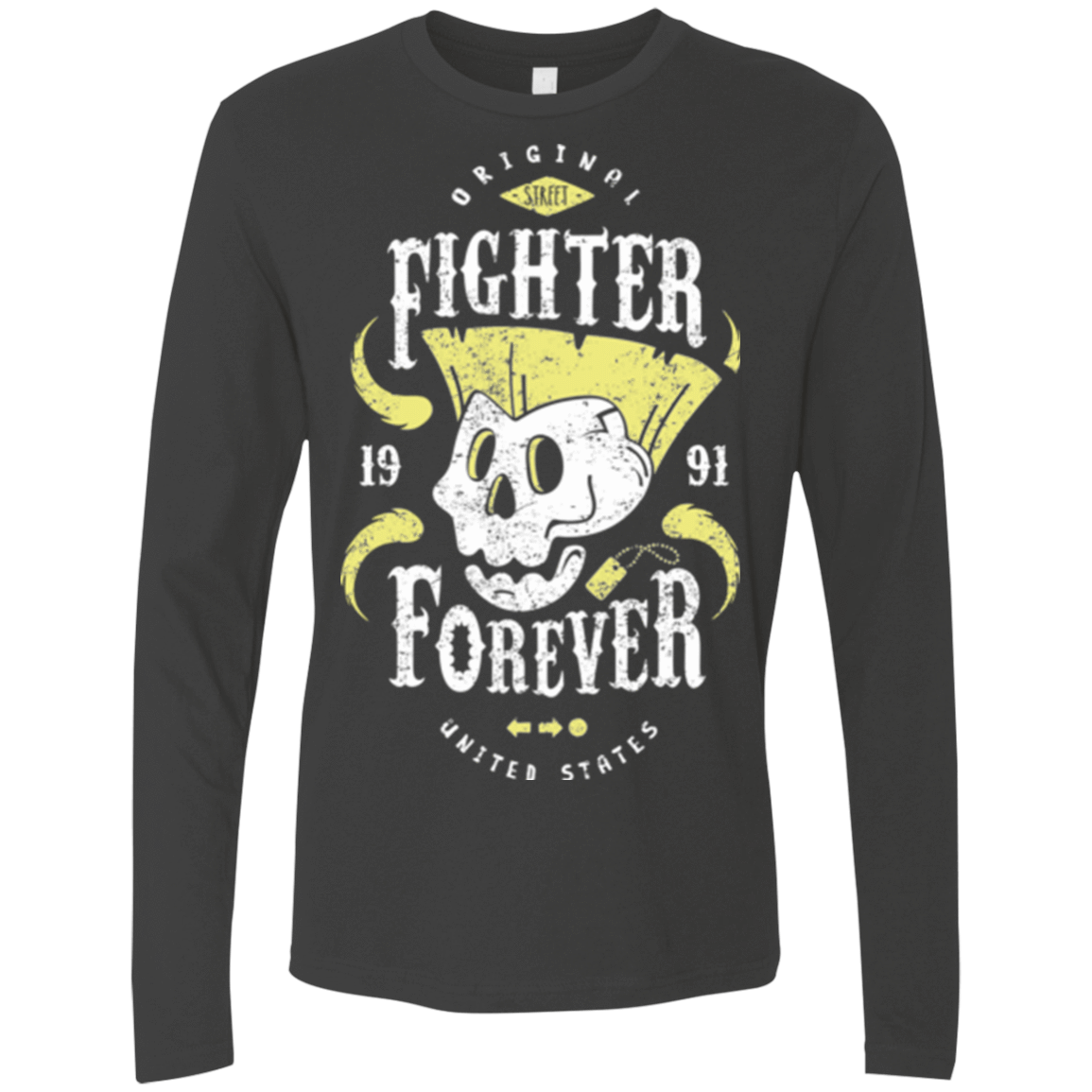 T-Shirts Heavy Metal / Small Fighter Forever Guile Men's Premium Long Sleeve