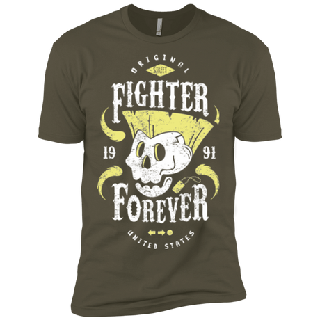 T-Shirts Military Green / X-Small Fighter Forever Guile Men's Premium T-Shirt
