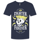 T-Shirts Midnight Navy / X-Small Fighter Forever Guile Men's Premium V-Neck