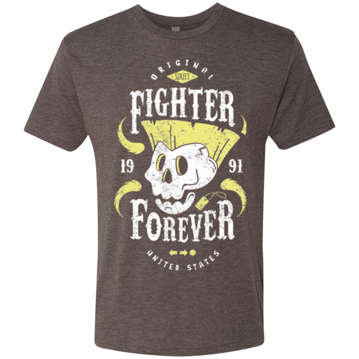 T-Shirts Macchiato / Small Fighter Forever Guile Men's Triblend T-Shirt