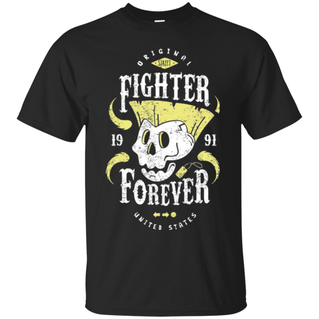 T-Shirts Black / Small Fighter Forever Guile T-Shirt