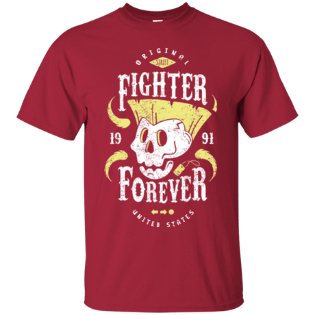 T-Shirts Cardinal / Small Fighter Forever Guile T-Shirt