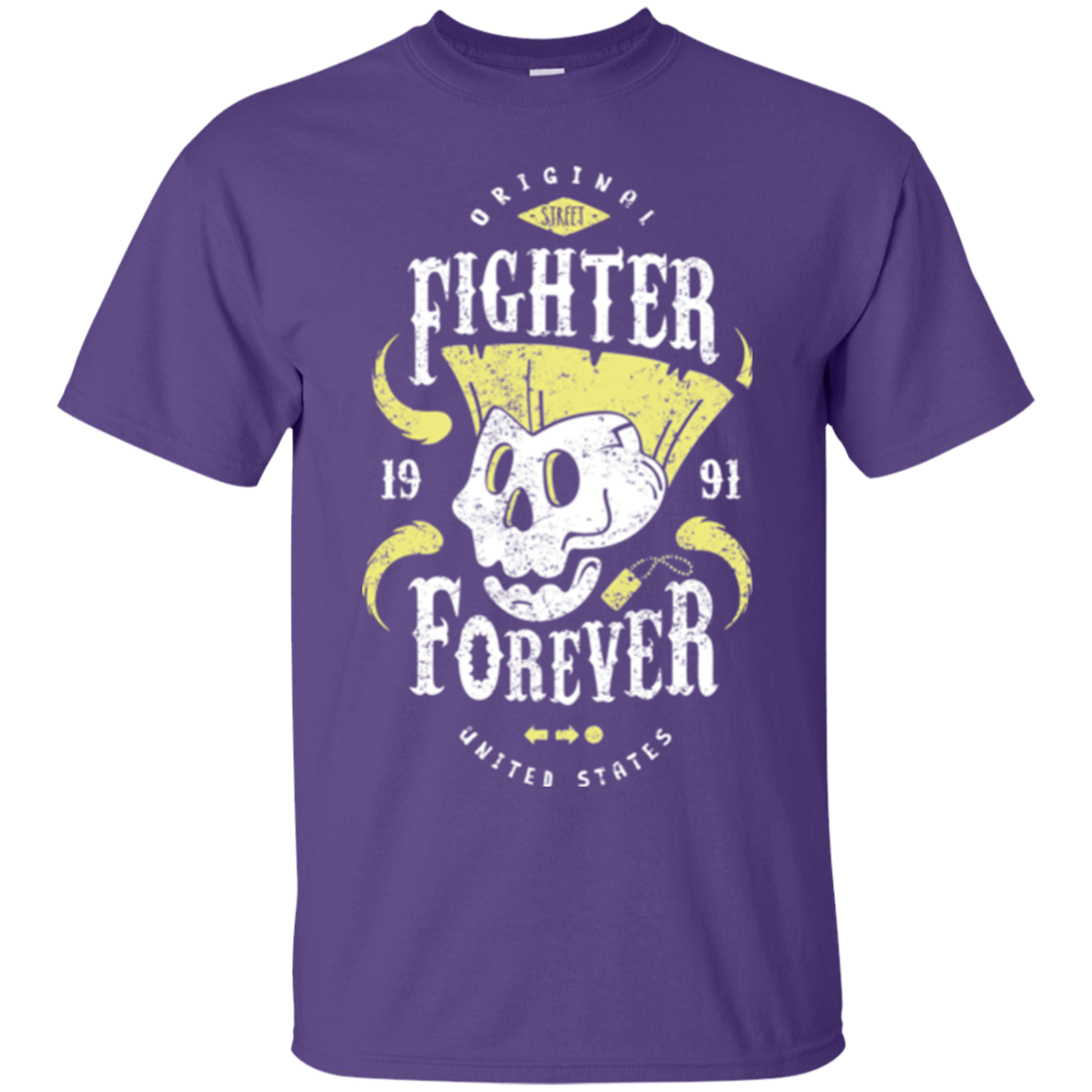 T-Shirts Purple / Small Fighter Forever Guile T-Shirt