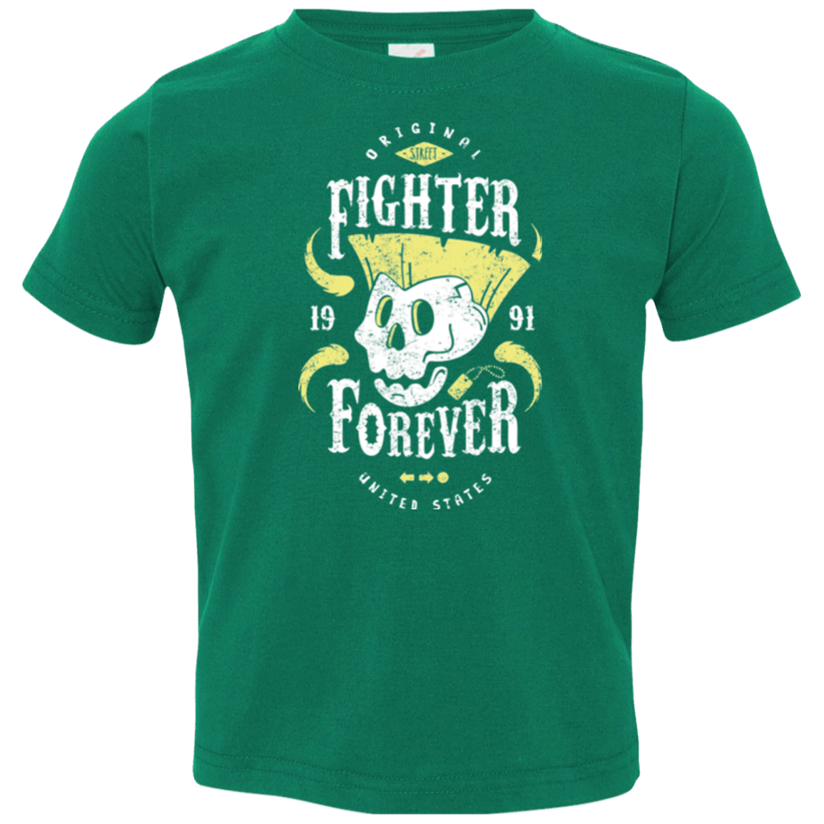 T-Shirts Kelly / 2T Fighter Forever Guile Toddler Premium T-Shirt