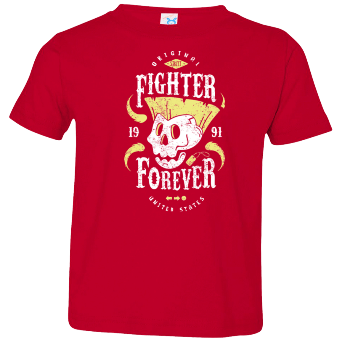 T-Shirts Red / 2T Fighter Forever Guile Toddler Premium T-Shirt
