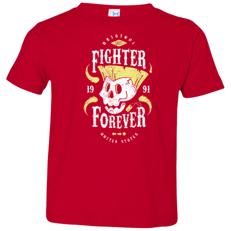 T-Shirts Red / 2T Fighter Forever Guile Toddler Premium T-Shirt