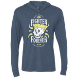 T-Shirts Indigo / X-Small Fighter Forever Guile Triblend Long Sleeve Hoodie Tee