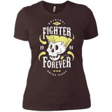 T-Shirts Dark Chocolate / X-Small Fighter Forever Guile Women's Premium T-Shirt
