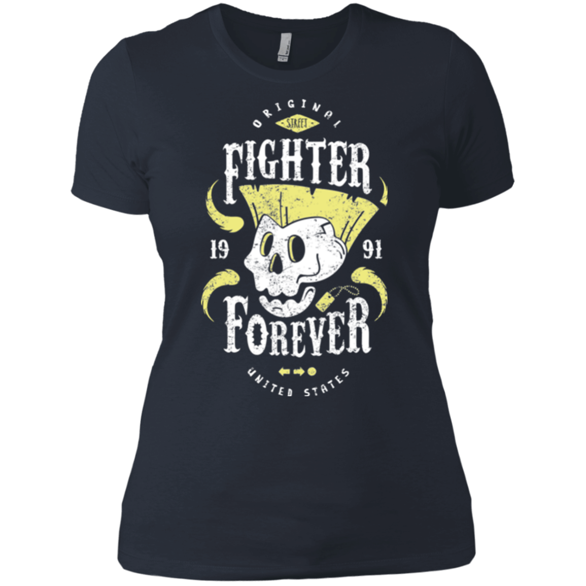 T-Shirts Indigo / X-Small Fighter Forever Guile Women's Premium T-Shirt