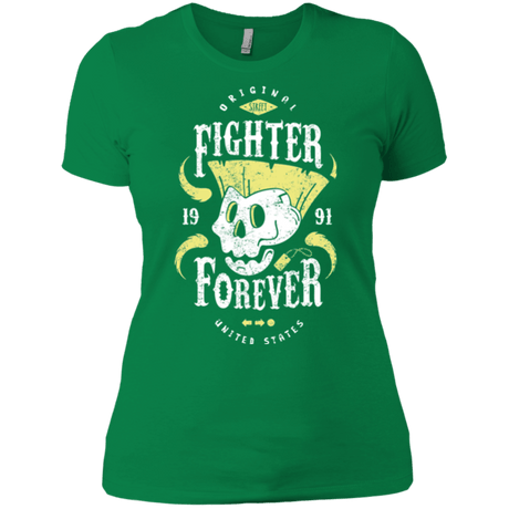 T-Shirts Kelly Green / X-Small Fighter Forever Guile Women's Premium T-Shirt