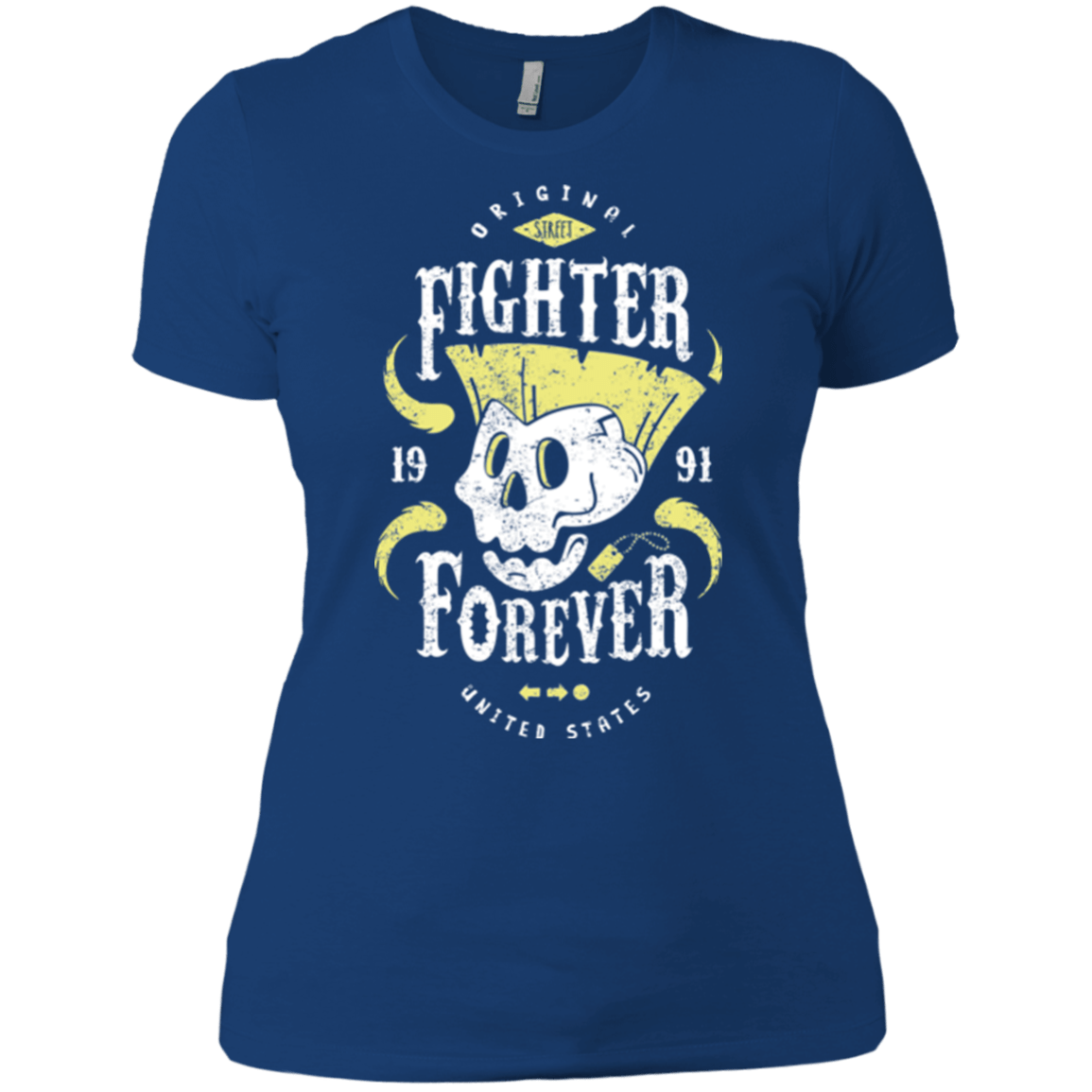 T-Shirts Royal / X-Small Fighter Forever Guile Women's Premium T-Shirt