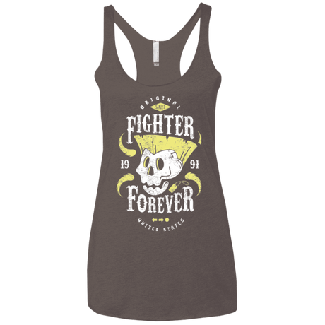 T-Shirts Macchiato / X-Small Fighter Forever Guile Women's Triblend Racerback Tank