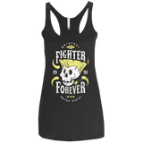 T-Shirts Vintage Black / X-Small Fighter Forever Guile Women's Triblend Racerback Tank