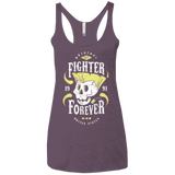 T-Shirts Vintage Purple / X-Small Fighter Forever Guile Women's Triblend Racerback Tank