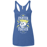 T-Shirts Vintage Royal / X-Small Fighter Forever Guile Women's Triblend Racerback Tank