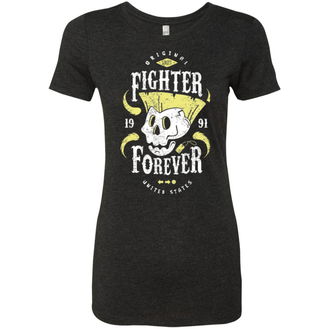 T-Shirts Vintage Black / Small Fighter Forever Guile Women's Triblend T-Shirt