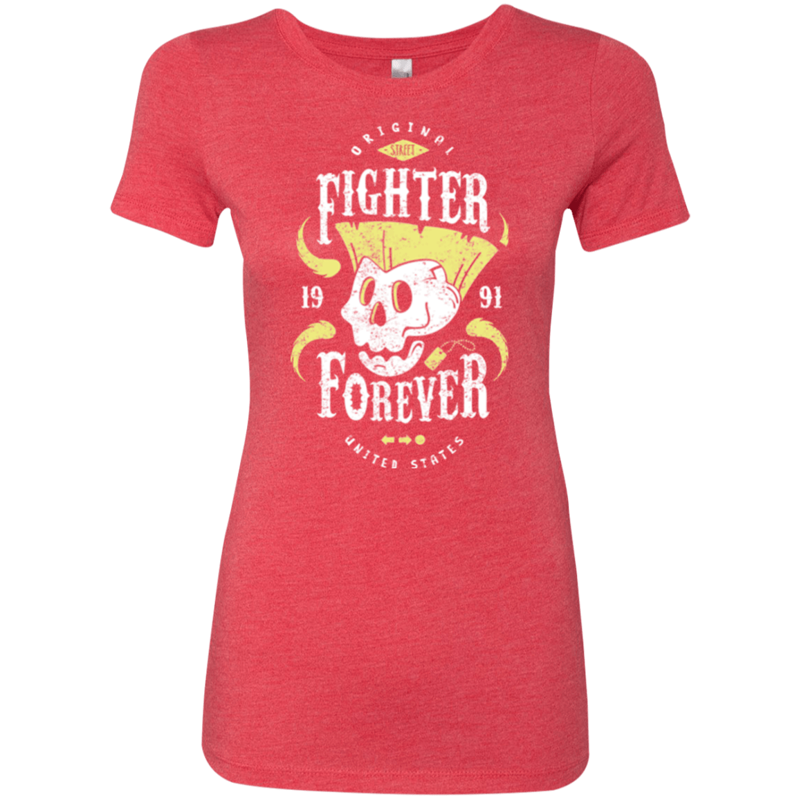T-Shirts Vintage Red / Small Fighter Forever Guile Women's Triblend T-Shirt