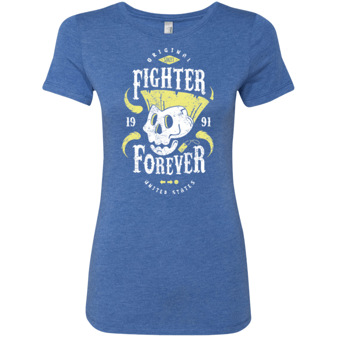 T-Shirts Vintage Royal / Small Fighter Forever Guile Women's Triblend T-Shirt