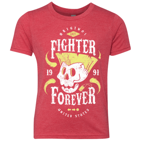 T-Shirts Vintage Red / YXS Fighter Forever Guile Youth Triblend T-Shirt