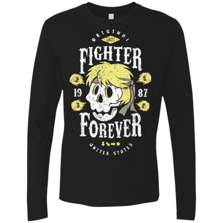 T-Shirts Black / Small Fighter Forever Ken Men's Premium Long Sleeve