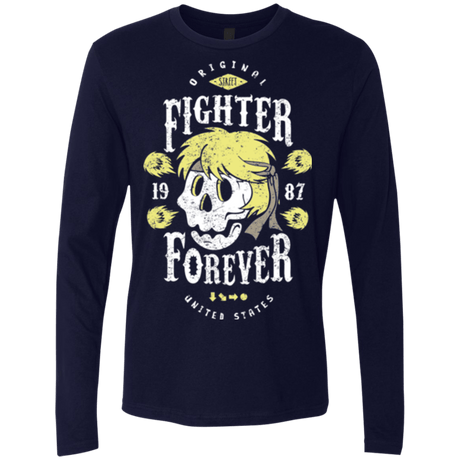 T-Shirts Midnight Navy / Small Fighter Forever Ken Men's Premium Long Sleeve