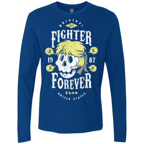T-Shirts Royal / Small Fighter Forever Ken Men's Premium Long Sleeve