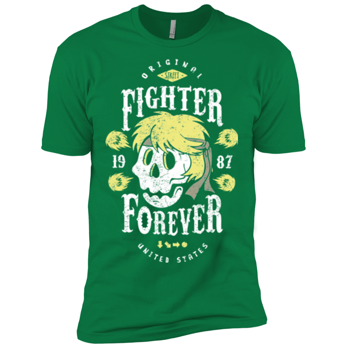 T-Shirts Kelly Green / X-Small Fighter Forever Ken Men's Premium T-Shirt