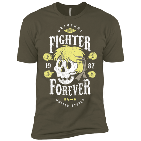 T-Shirts Military Green / X-Small Fighter Forever Ken Men's Premium T-Shirt