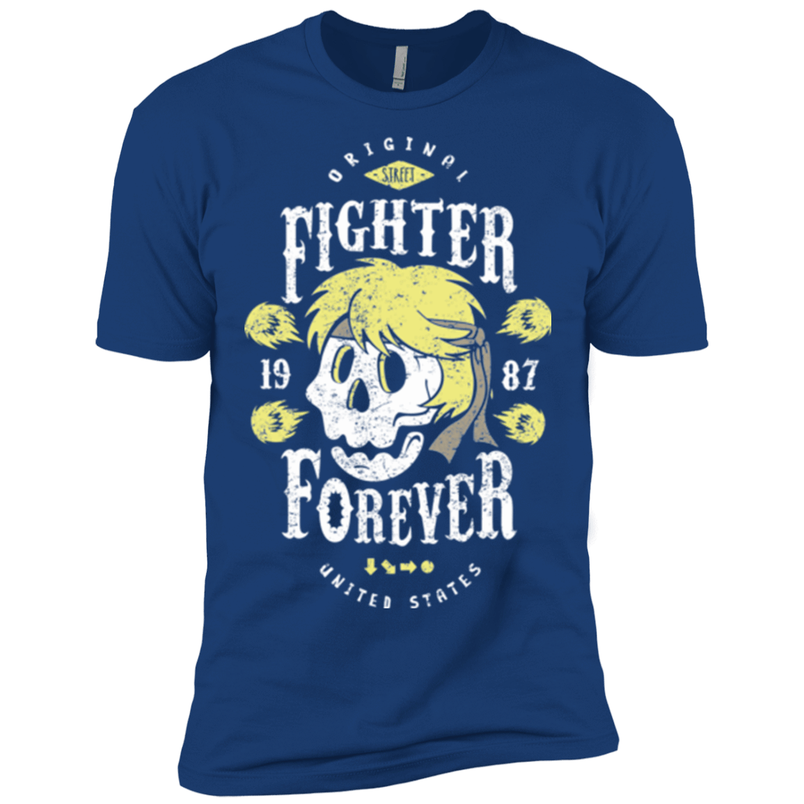 T-Shirts Royal / X-Small Fighter Forever Ken Men's Premium T-Shirt