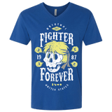 T-Shirts Royal / X-Small Fighter Forever Ken Men's Premium V-Neck