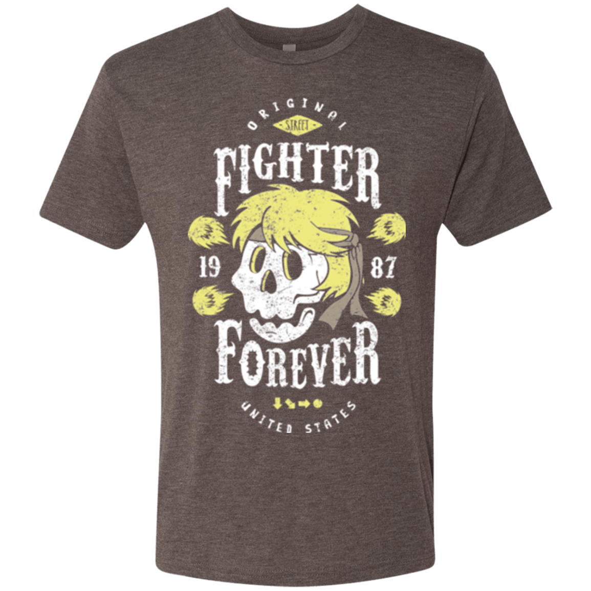 T-Shirts Macchiato / Small Fighter Forever Ken Men's Triblend T-Shirt