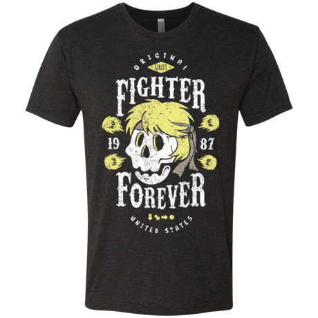 T-Shirts Vintage Black / Small Fighter Forever Ken Men's Triblend T-Shirt